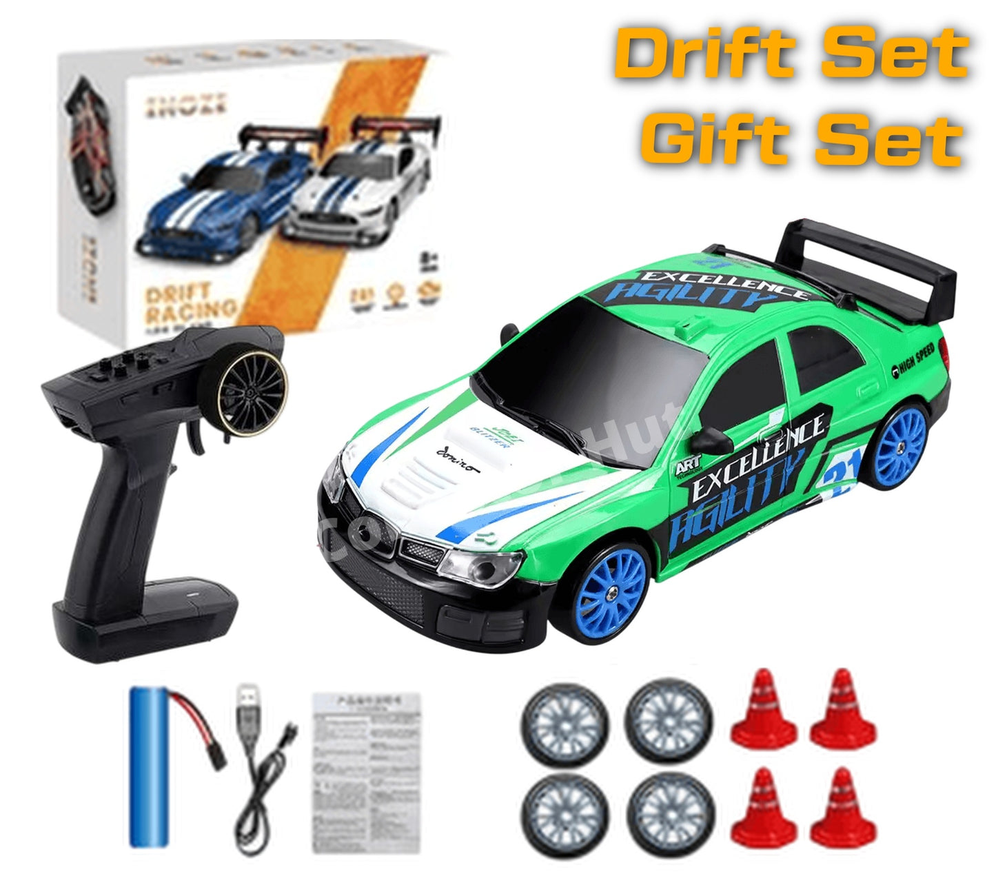 Drift RC Car 1:24 Scale High Speed Remote Control 4WD 2.4Ghz 2024 Series