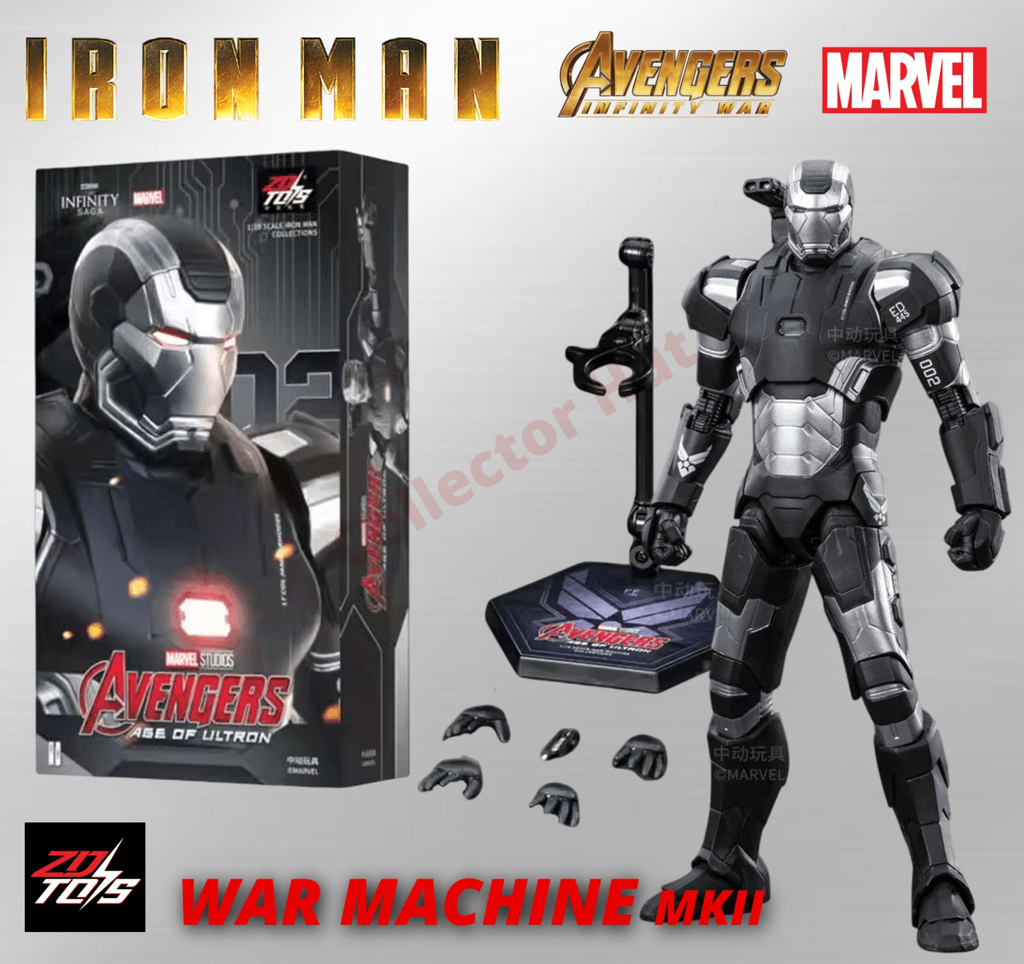 Iron Man Action Figures 1:10 Scale ZD Toys Wave 2 Marvel Avengers Infinity Saga