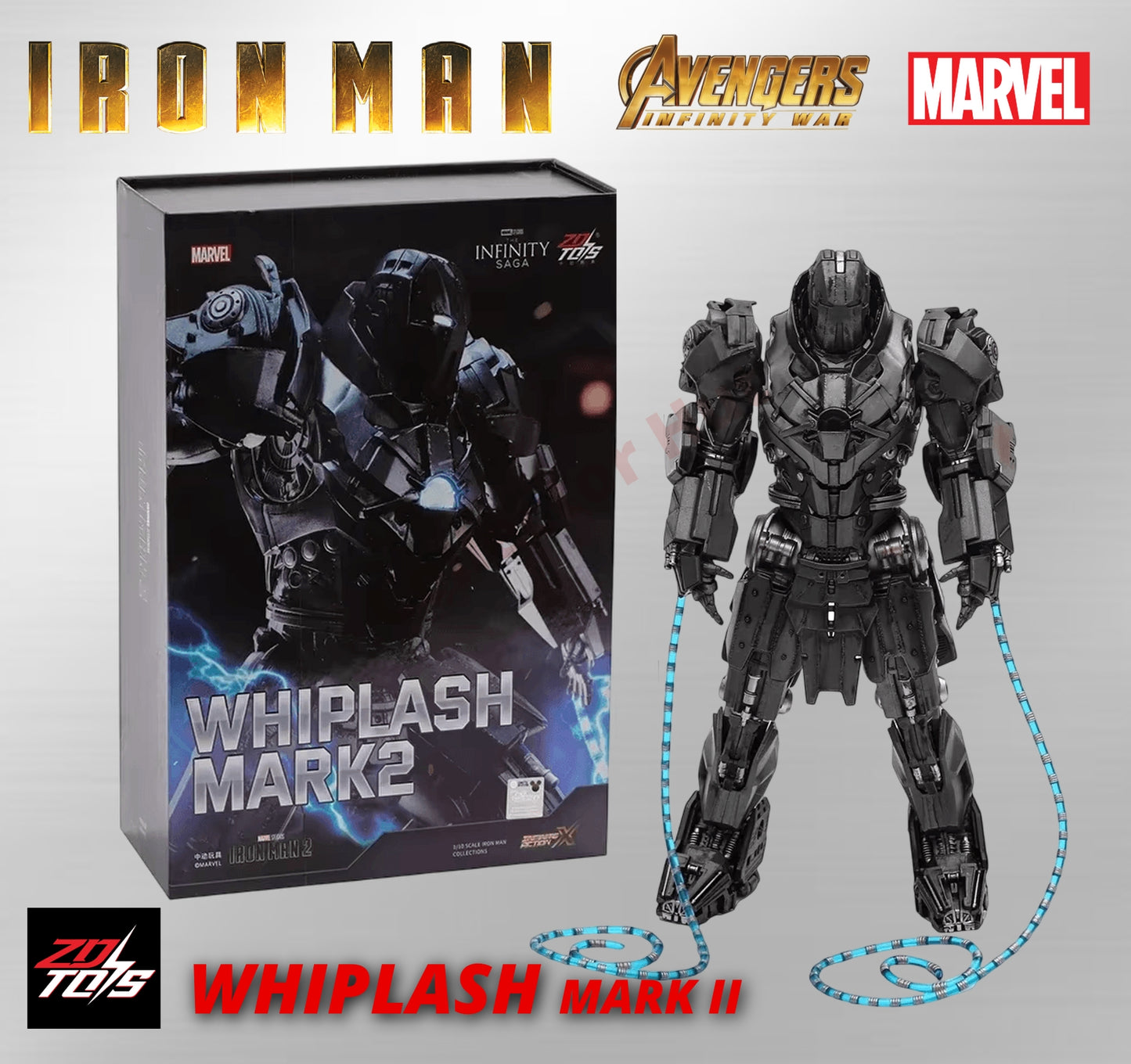 Iron Man Action Figures 1:10 Scale ZD Toys Wave 2 Marvel Avengers Infinity Saga