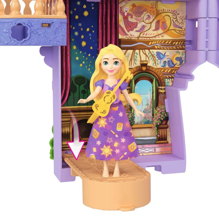 Disney Princess Small Doll Rapunzel Stacking Castle Playset