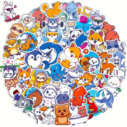 Awesome Stickers Novelty Anime Cartoon Animals Artistic 100's to Choose From