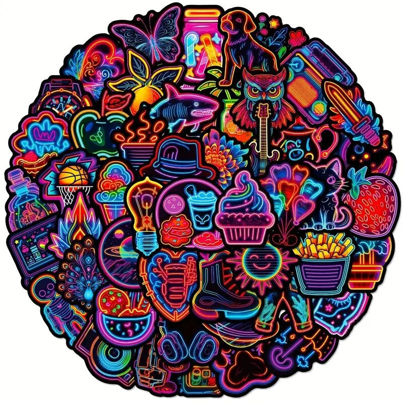 Awesome Stickers Novelty Anime Cartoon Animals Artistic 100's to Choose From