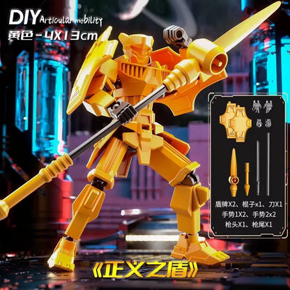 Shapeshift Robots Constructable Posable Action Figures for Art & Build Play