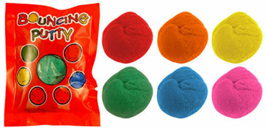 Extreme Bouncing Putty Henbrandt 6 Colour Pack Party Favour Slime Sensory Toy
